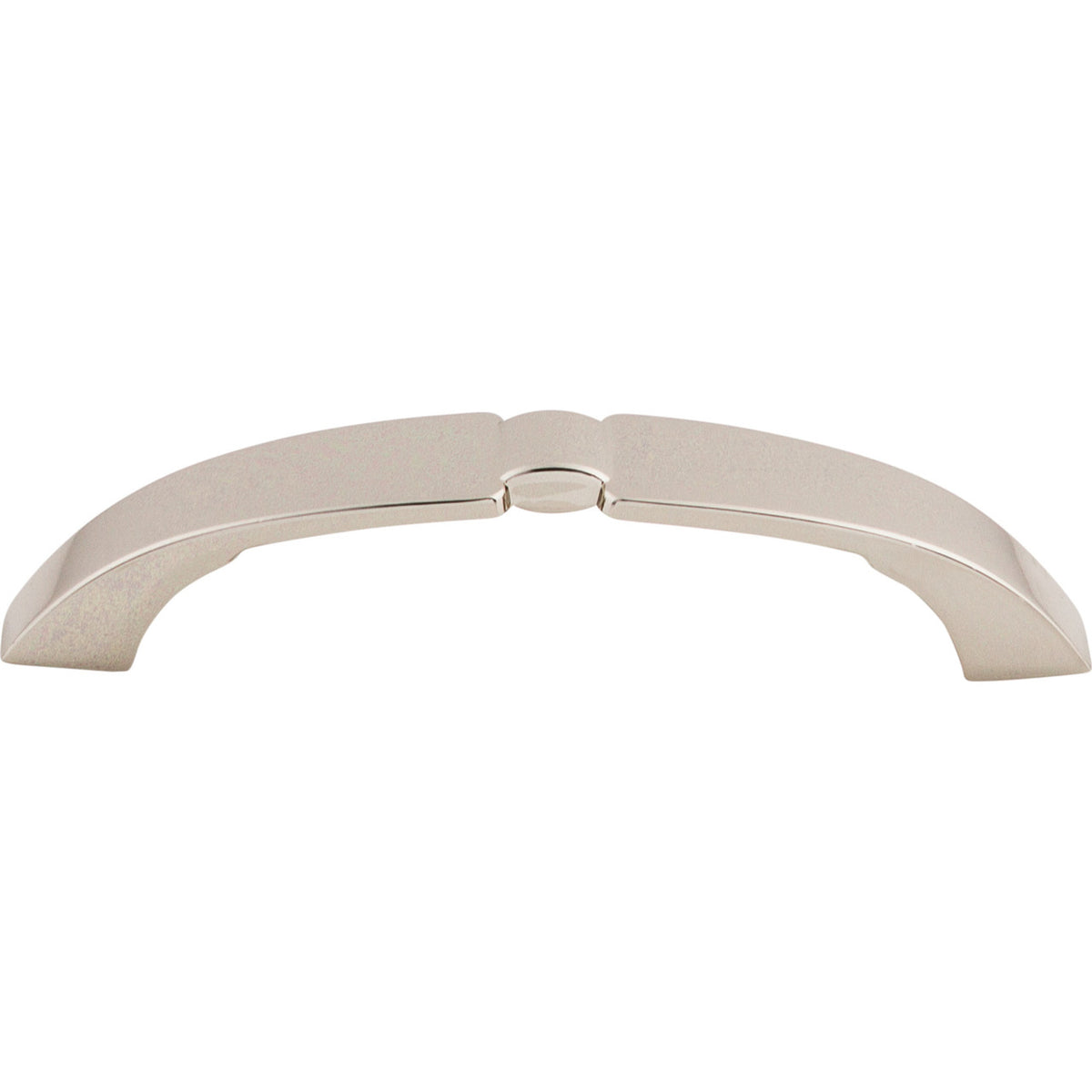 Top Knobs M1291: 3-3/4" cc Lida D-Handle Cabinet Pull - Polished Nickel