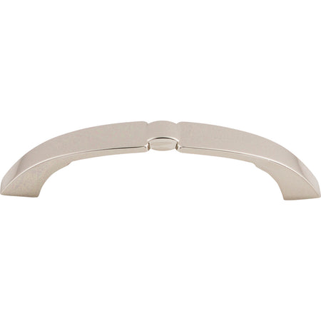 Top Knobs M1291: 3-3/4" cc Lida D-Handle Cabinet Pull - Polished Nickel