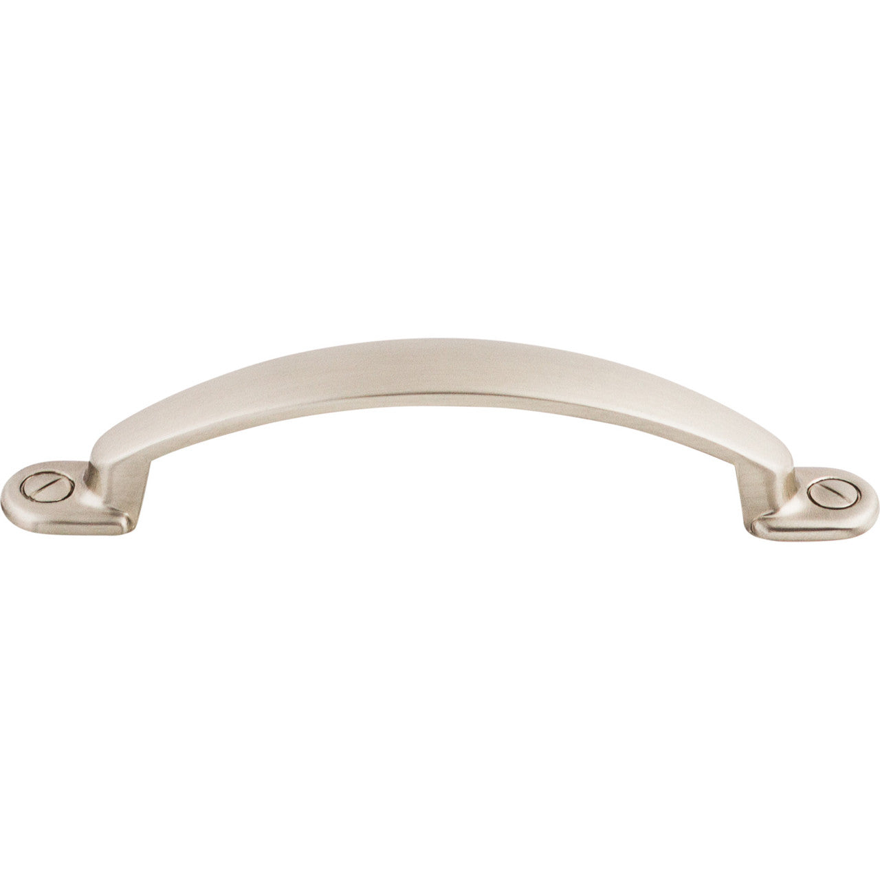 Top Knobs M1294: 3-3/4" cc Arendal D-Handle Cabinet Pull - Brushed Satin Nickel