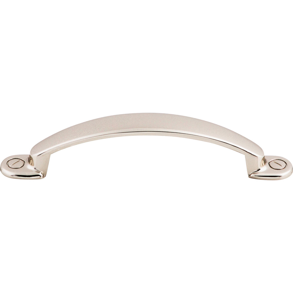 Top Knobs M1295: 3-3/4" cc Arendal D-Handle Cabinet Pull - Polished Nickel