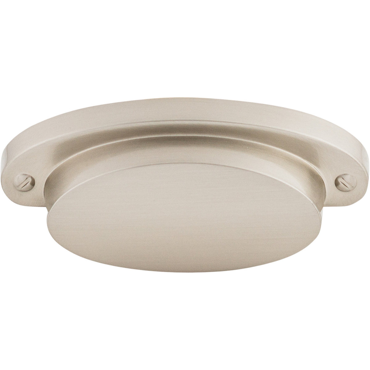 Top Knobs M1298: 2-9/16" cc Dakota Cup Cabinet Pull - Brushed Satin Nickel