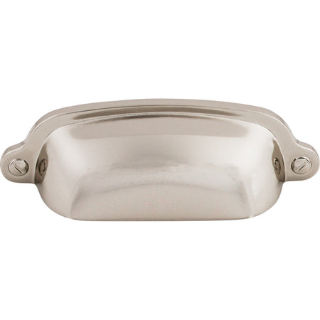 Top Knobs M1301: 2-9/16" cc Charlotte Cup Cabinet Pull - Polished Nickel
