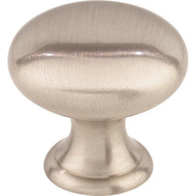 Top Knobs M1310: 15/16" Asbury Mushroom Cabinet Knob - Brushed Satin Nickel