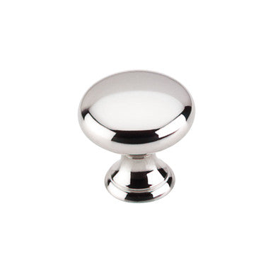 Top Knobs M1311: 15/16" Asbury Mushroom Cabinet Knob - Polished Nickel