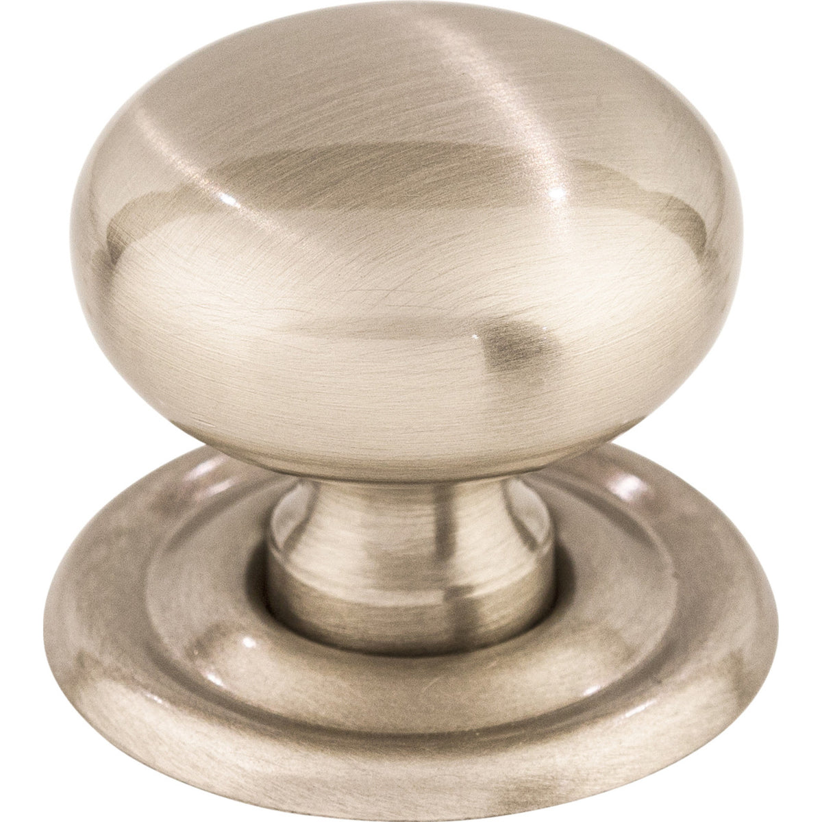Top Knobs M1315: 1-1/4" Victoria Falls Round Cabinet Knob - Brushed Satin Nickel