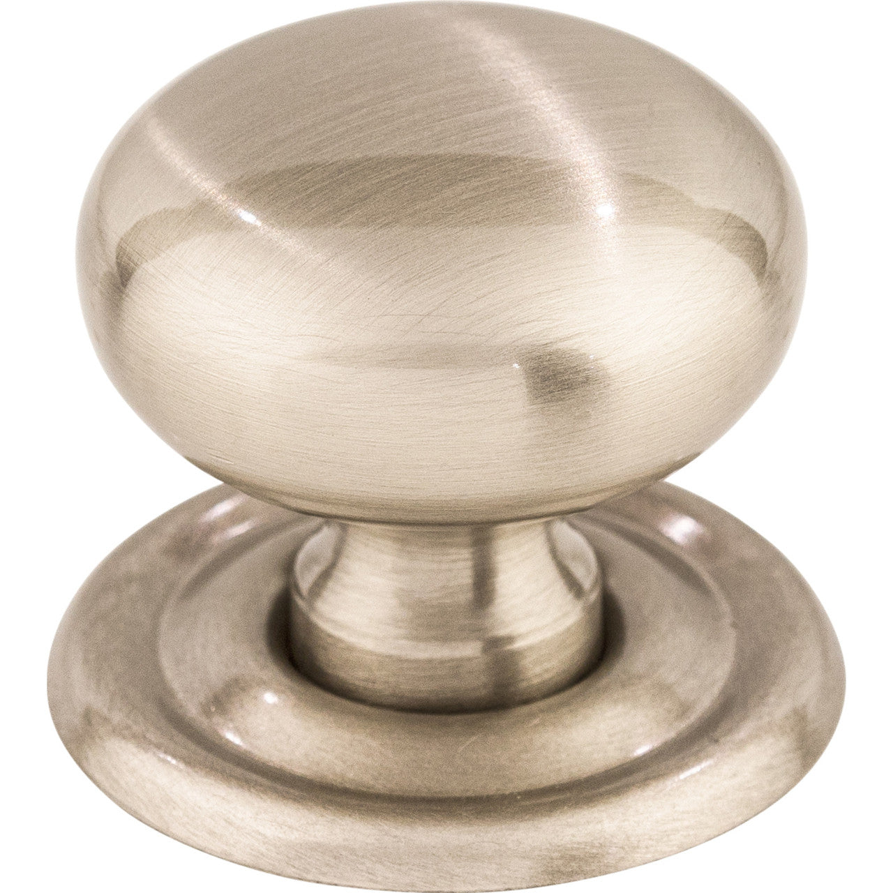 Top Knobs M1315: 1-1/4" Victoria Falls Round Cabinet Knob - Brushed Satin Nickel
