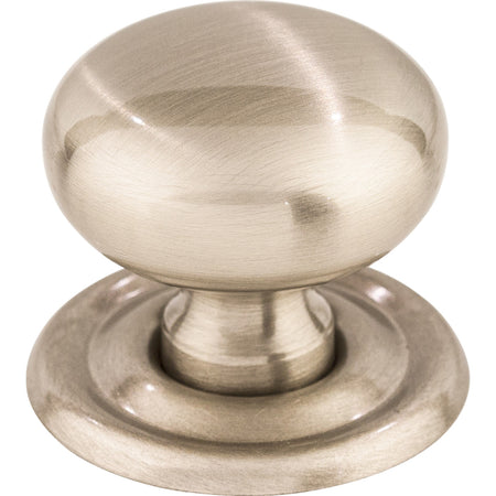 Top Knobs M1315: 1-1/4" Victoria Falls Round Cabinet Knob - Brushed Satin Nickel