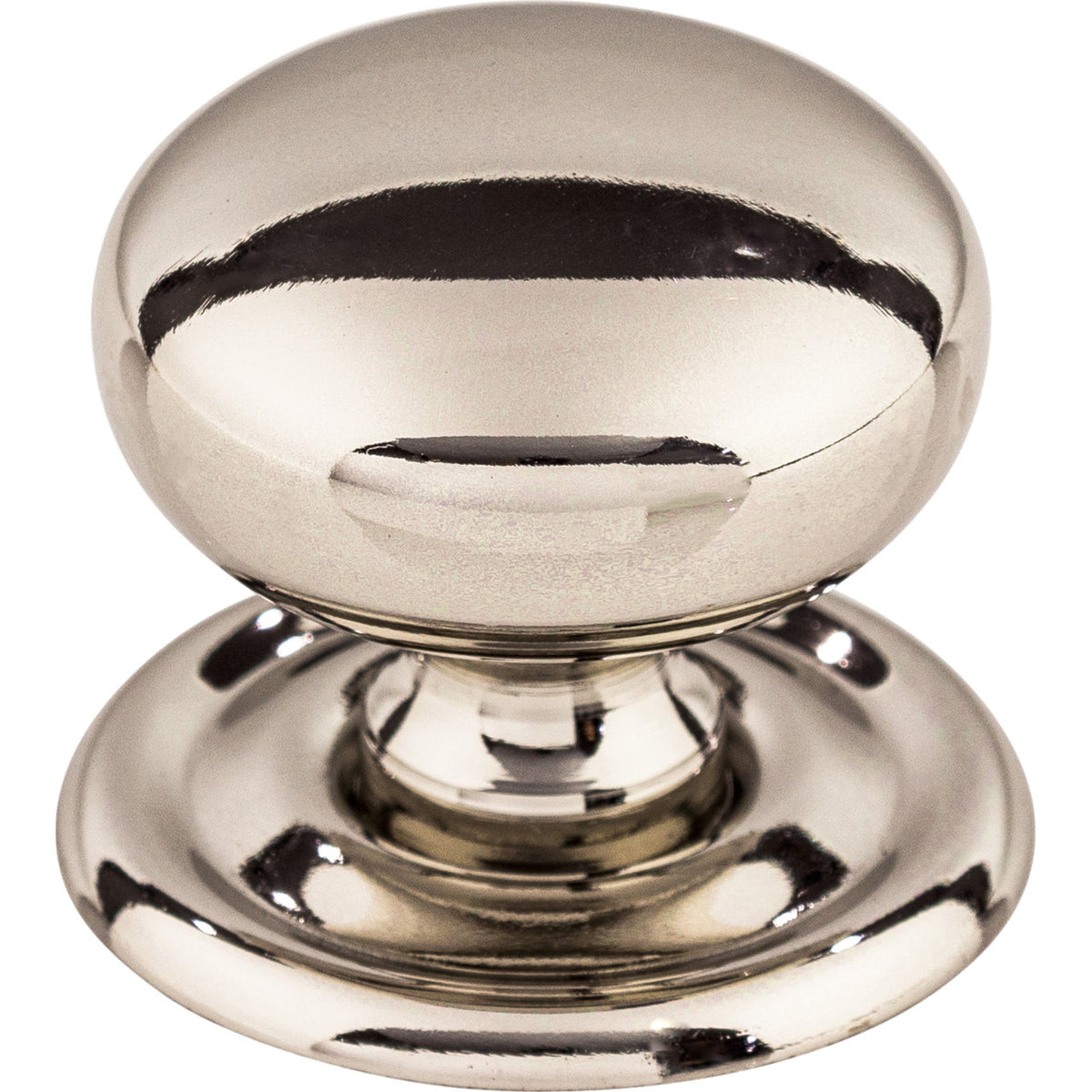 Top Knobs M1316: 1-1/4" Victoria Falls Round Cabinet Knob - Polished Nickel