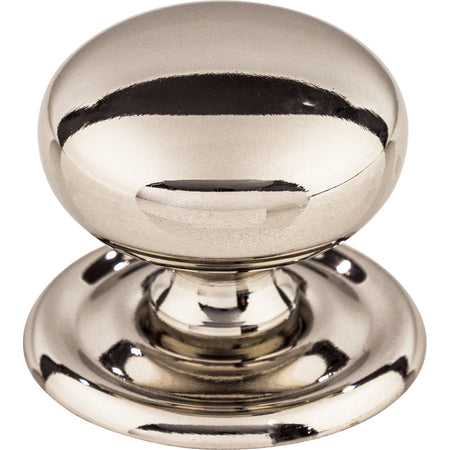 Top Knobs M1316: 1-1/4" Victoria Falls Round Cabinet Knob - Polished Nickel