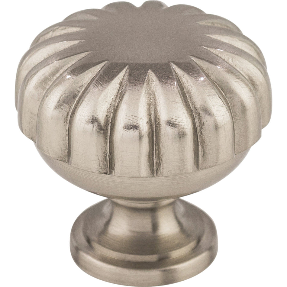Top Knobs M1318: 1-1/4" Asbury Melon Cabinet Knob - Brushed Satin Nickel