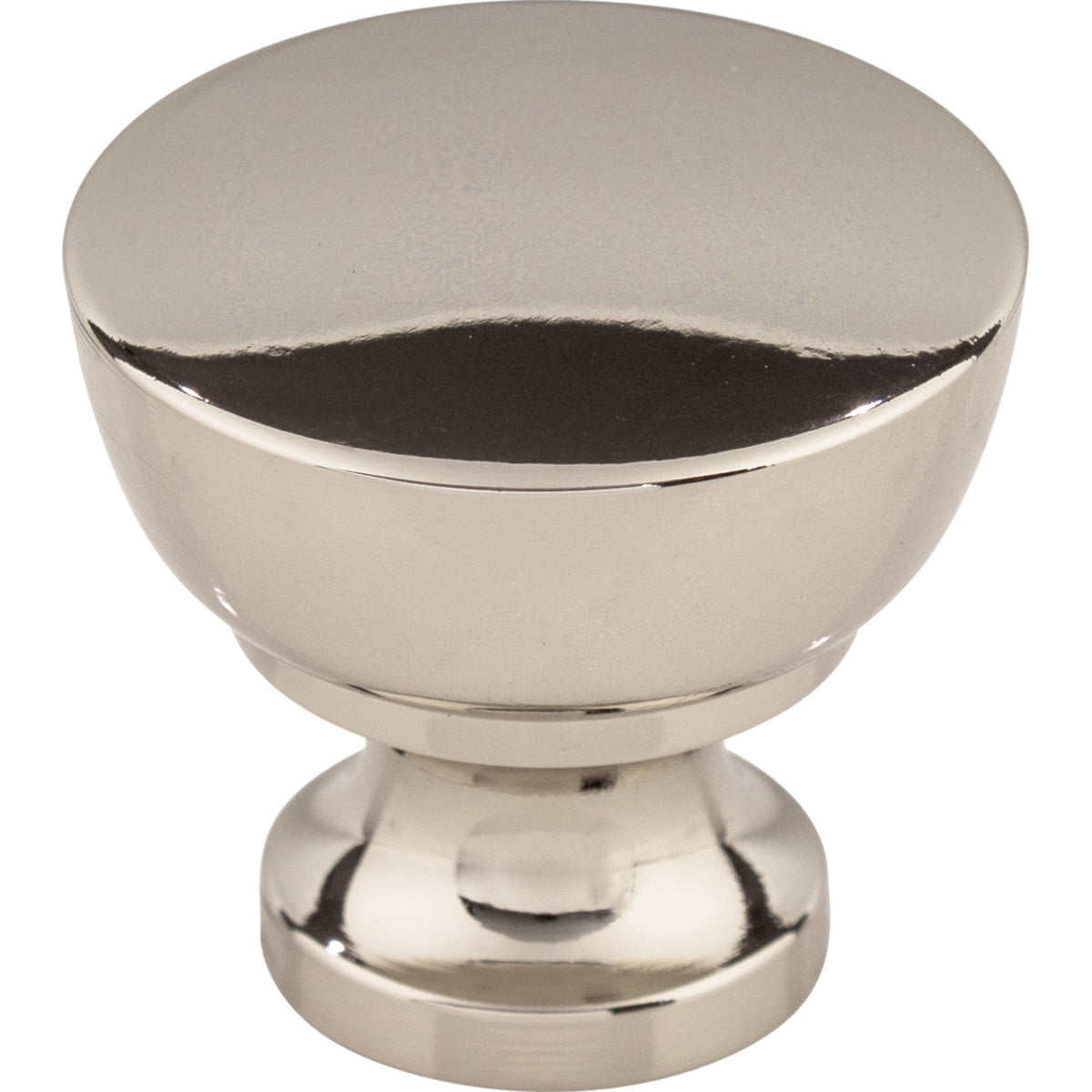 Top Knobs M1321: 1-1/4" Bergen Round Cabinet Knob - Polished Nickel