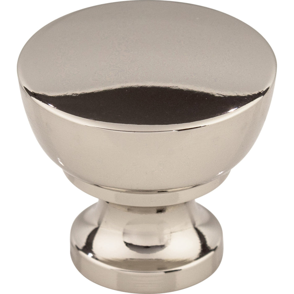 Top Knobs M1321: 1-1/4" Bergen Round Cabinet Knob - Polished Nickel