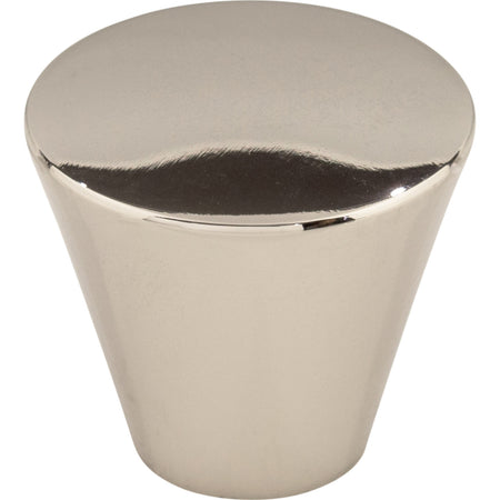 Top Knobs M1322: 1-1/16" Nouveau Round Cabinet Knob - Polished Nickel