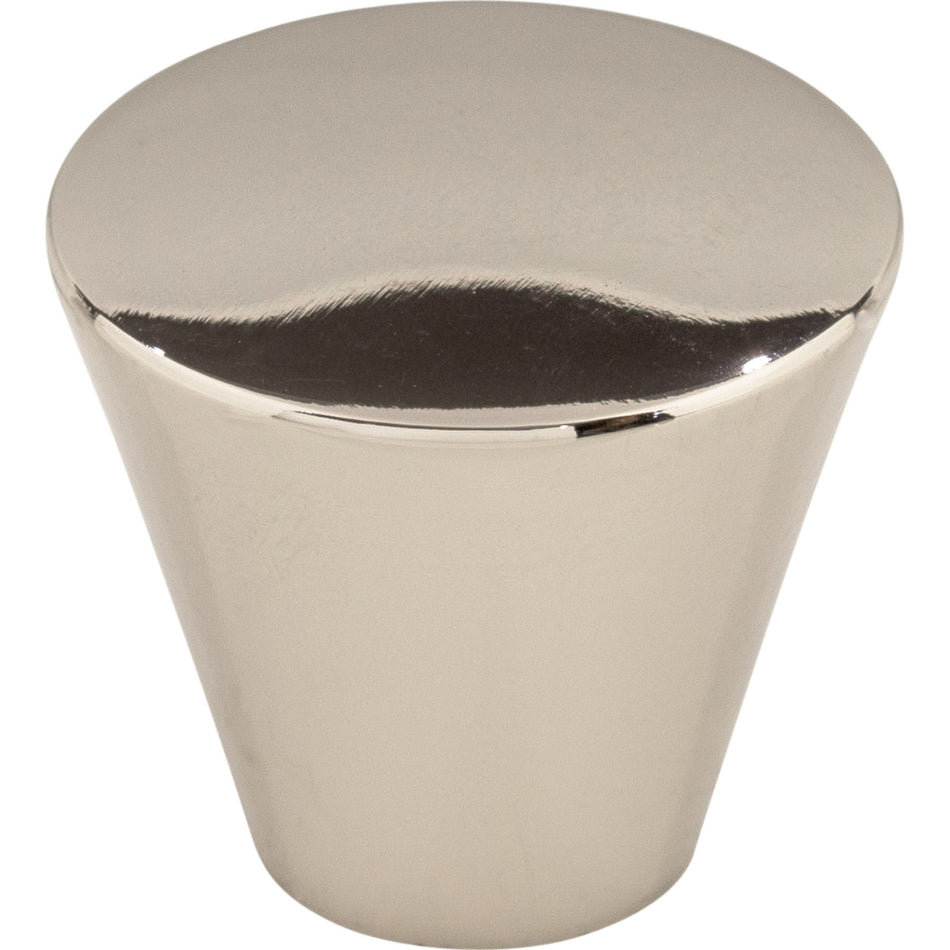 Top Knobs M1322: 1-1/16" Nouveau Round Cabinet Knob - Polished Nickel