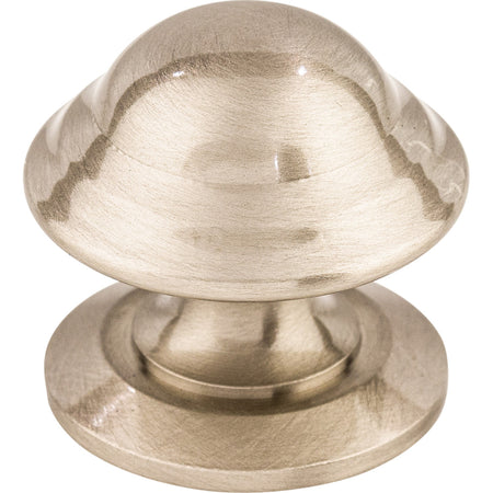 Top Knobs M1323: 1-3/8" Empress Round Cabinet Knob - Brushed Satin Nickel