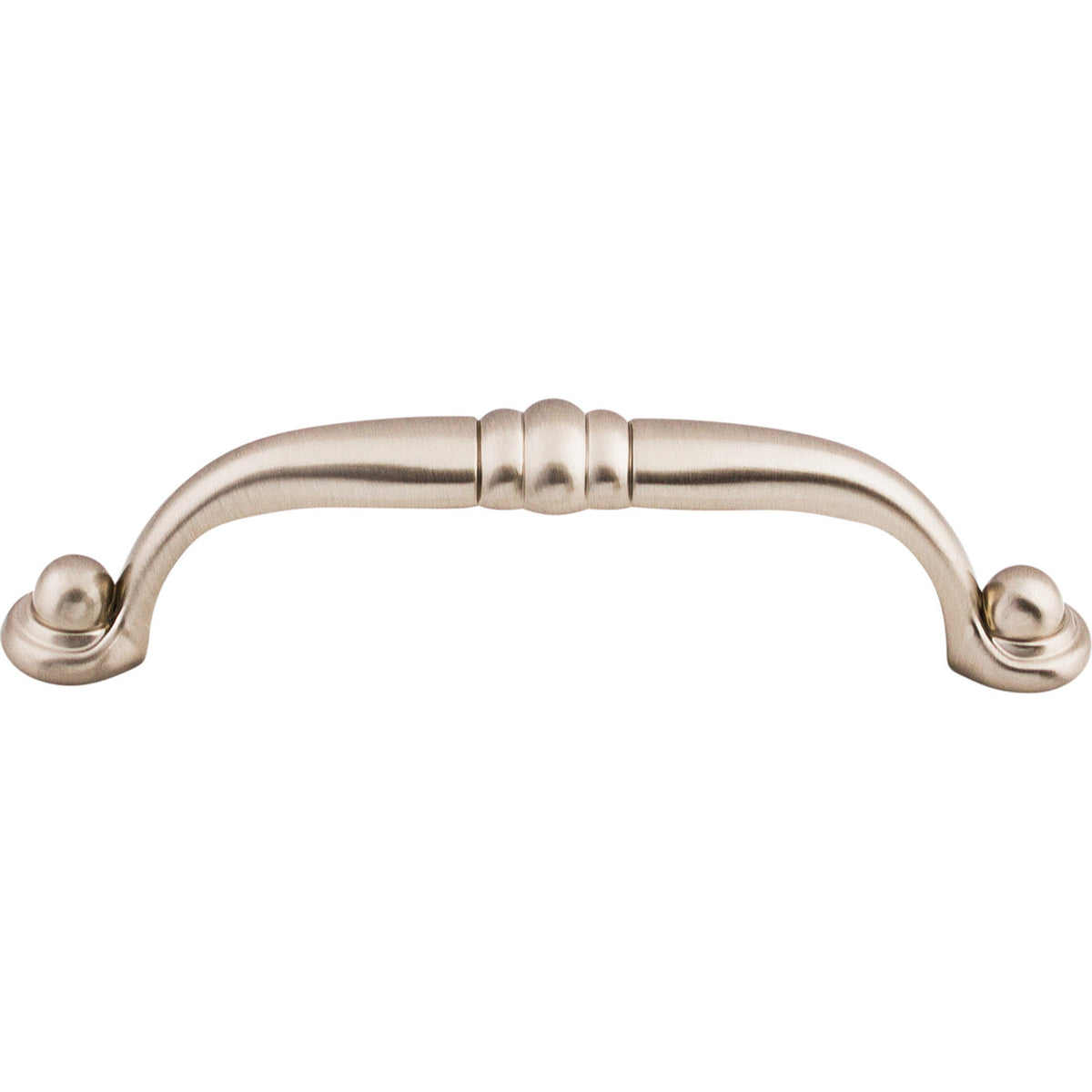 Top Knobs M1326: 3-3/4" cc Voss D-Handle Cabinet Pull - Brushed Satin Nickel