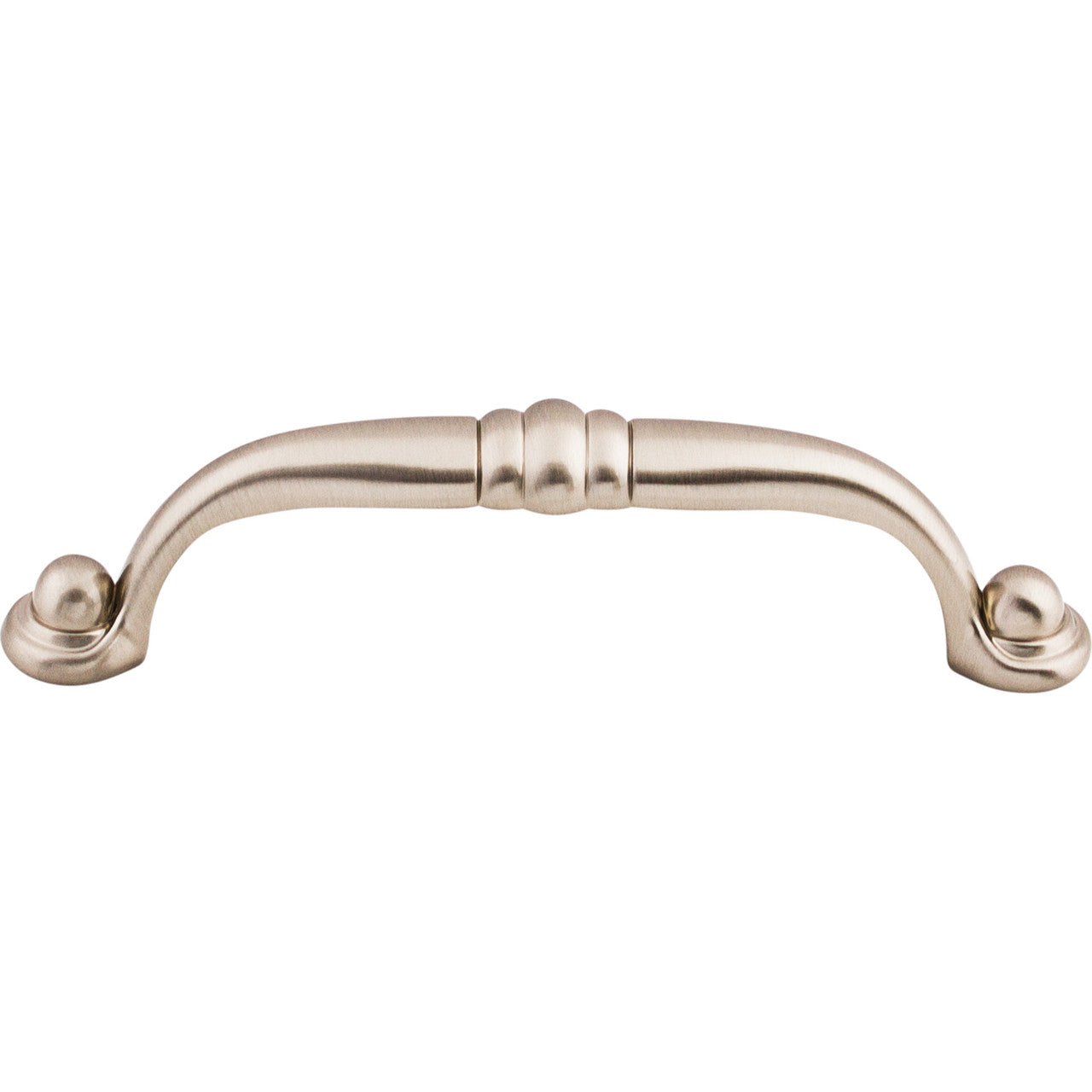 Top Knobs M1326: 3-3/4" cc Voss D-Handle Cabinet Pull - Brushed Satin Nickel