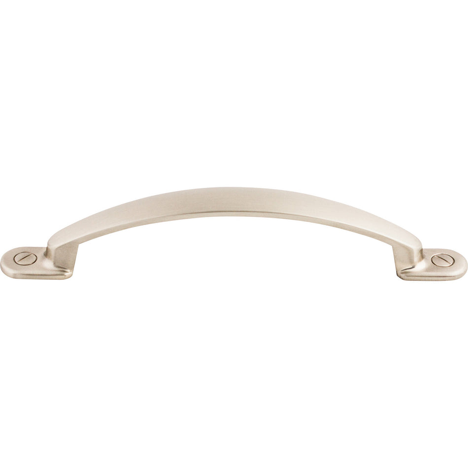 Top Knobs M1328: 5-1/16" cc Arendal D-Handle Cabinet Pull - Brushed Satin Nickel