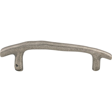 Top Knobs M1340: 3-1/2" cc Aspen Twig Cabinet Pull - Silicon Bronze Light