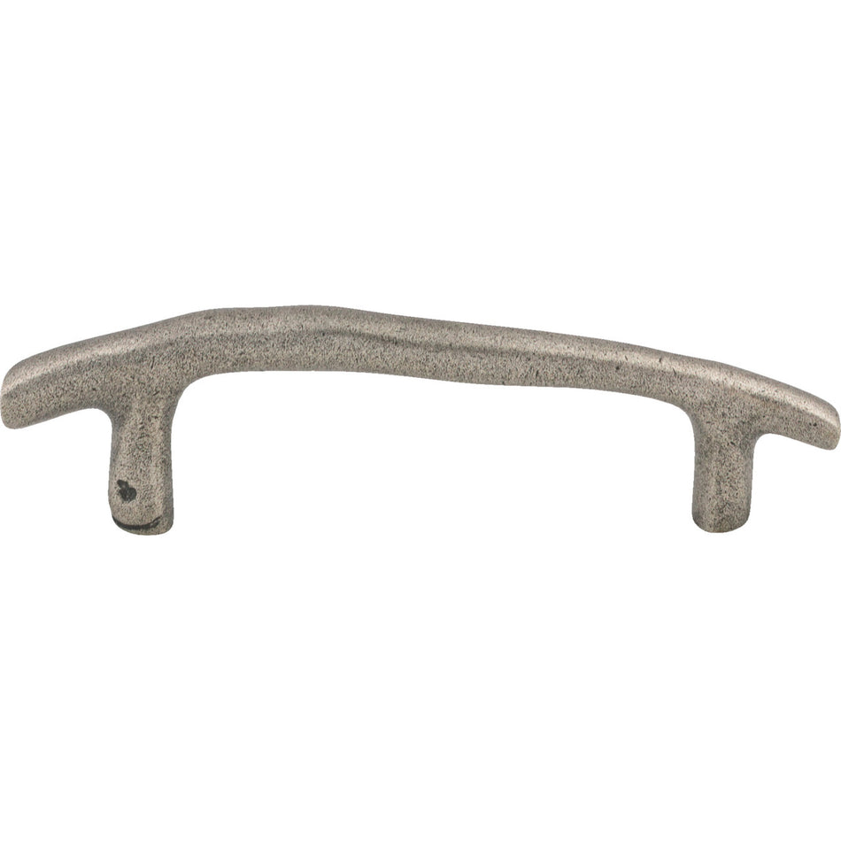 Top Knobs M1340: 3-1/2" cc Aspen Twig Cabinet Pull - Silicon Bronze Light
