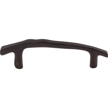 Top Knobs M1342: 3-1/2" cc Aspen Twig Cabinet Pull - Medium Bronze