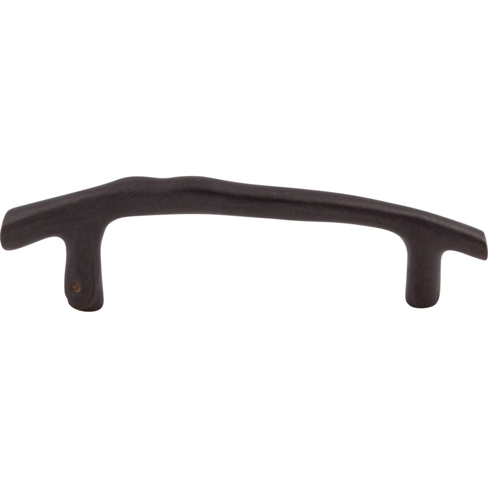 Top Knobs M1342: 3-1/2" cc Aspen Twig Cabinet Pull - Medium Bronze