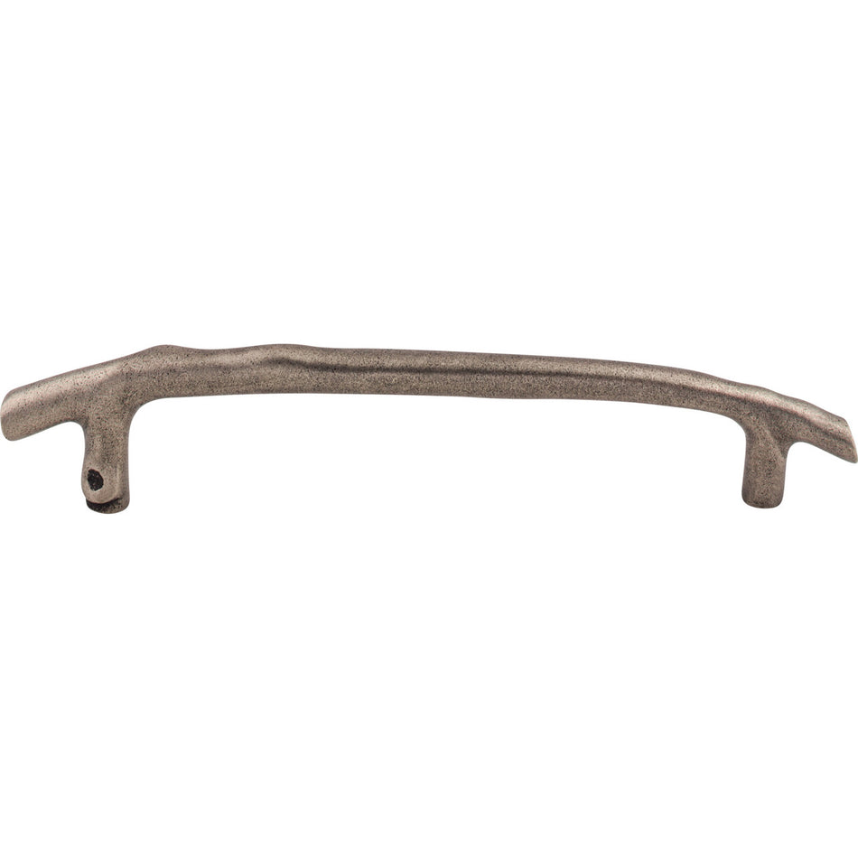 Top Knobs M1350: 8" cc Aspen Twig Cabinet Pull - Silicon Bronze Light