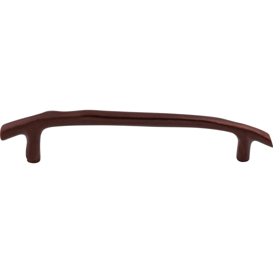 Top Knobs M1353: 8" cc Aspen Twig Cabinet Pull - Mahogany Bronze