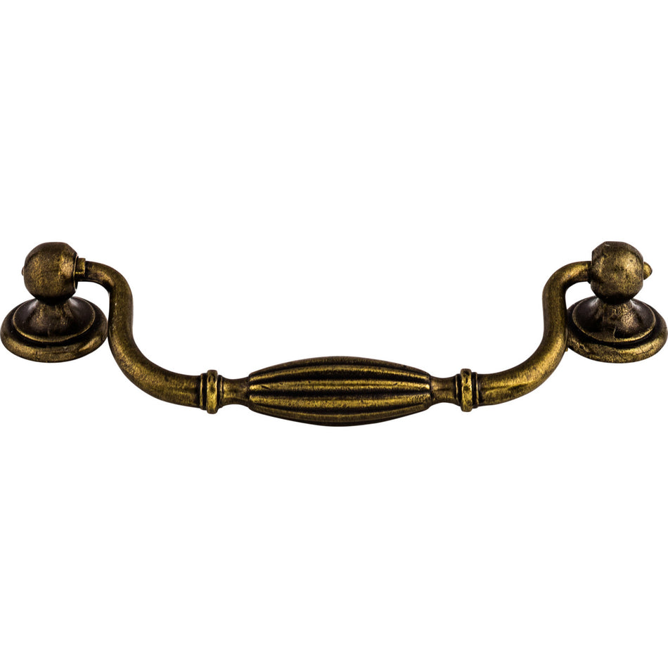 Top Knobs M135: 5-1/16" cc Tuscany Drop Bail Cabinet Pull - German Bronze