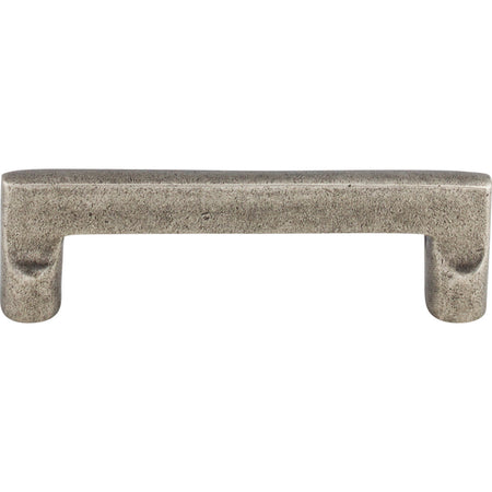 Top Knobs M1360: 4" cc Aspen Flat Sided Cabinet Pull - Silicon Bronze Light