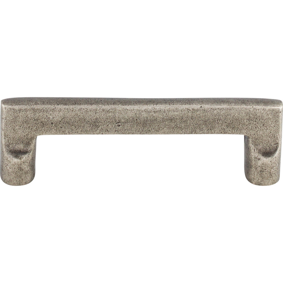 Top Knobs M1360: 4" cc Aspen Flat Sided Cabinet Pull - Silicon Bronze Light