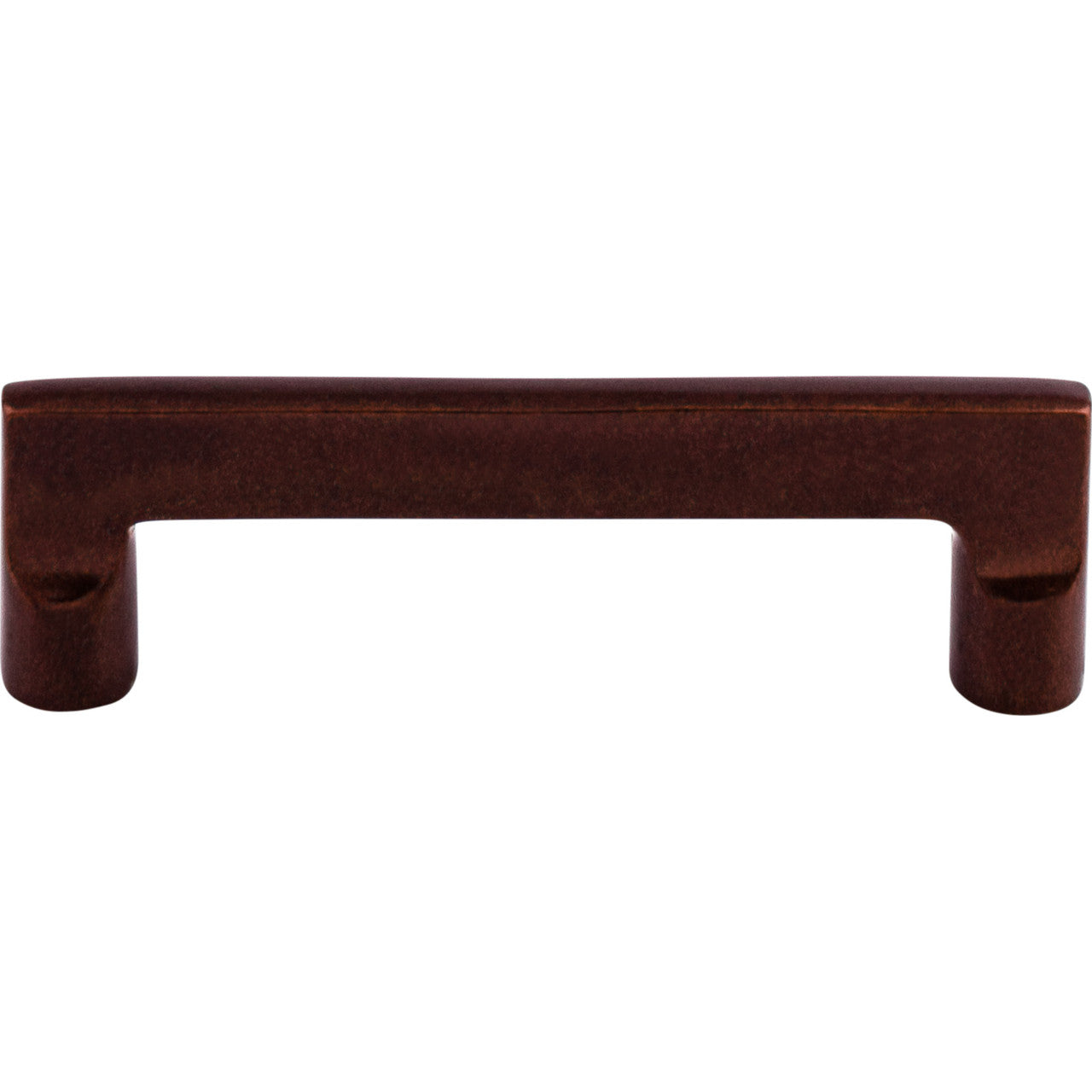 Top Knobs M1363: 4" cc Aspen Flat Sided Cabinet Pull - Mahogany Bronze