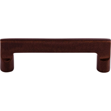 Top Knobs M1363: 4" cc Aspen Flat Sided Cabinet Pull - Mahogany Bronze