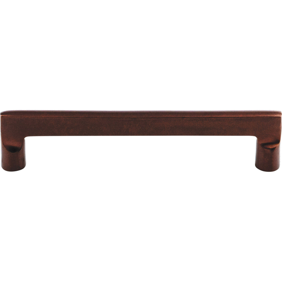 Top Knobs M1368: 6" cc Aspen Flat Sided Cabinet Pull - Mahogany Bronze