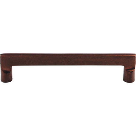 Top Knobs M1368: 6" cc Aspen Flat Sided Cabinet Pull - Mahogany Bronze