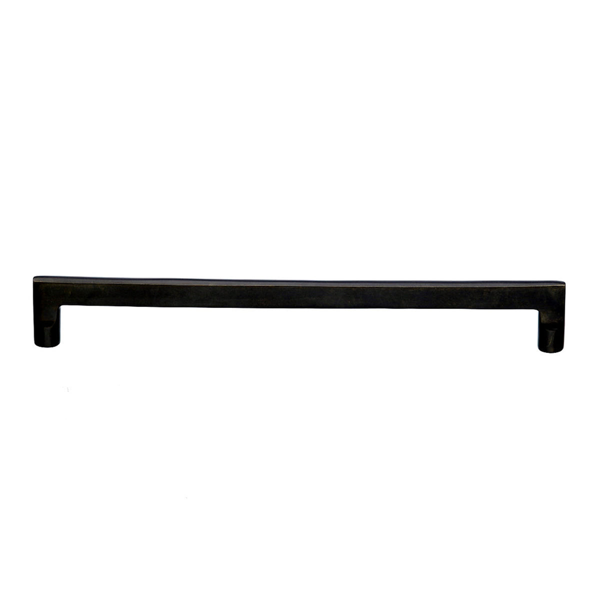 Top Knobs M1382: 18" cc Aspen Flat Sided Appliance Pull - Medium Bronze