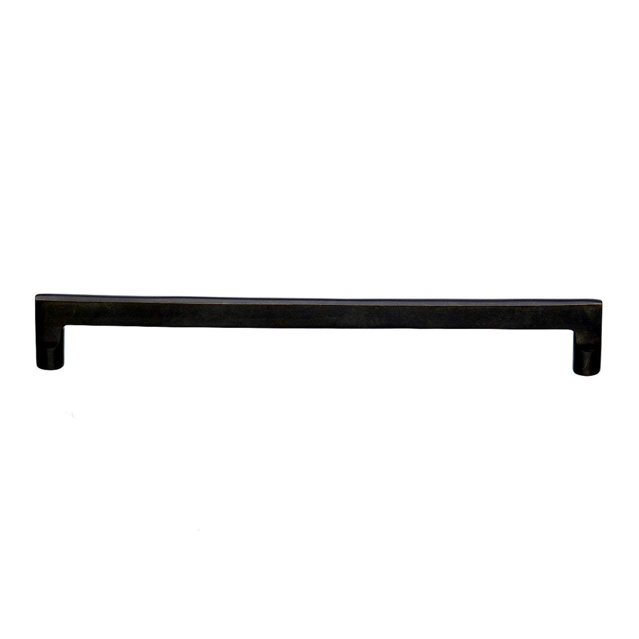 Top Knobs M1382: 18" cc Aspen Flat Sided Appliance Pull - Medium Bronze