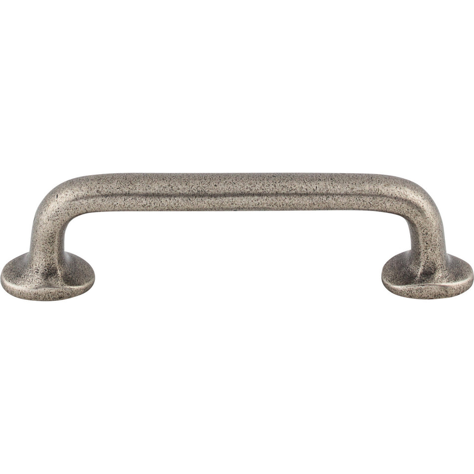 Top Knobs M1385: 4" cc Aspen Round Bar Cabinet Pull - Silicon Bronze Light
