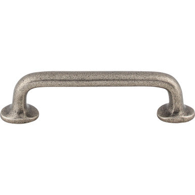 Top Knobs M1385: 4" cc Aspen Round Bar Cabinet Pull - Silicon Bronze Light