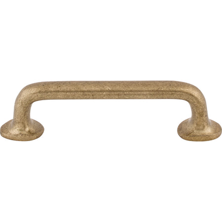Top Knobs M1386: 4" cc Aspen Round Bar Cabinet Pull - Light Bronze