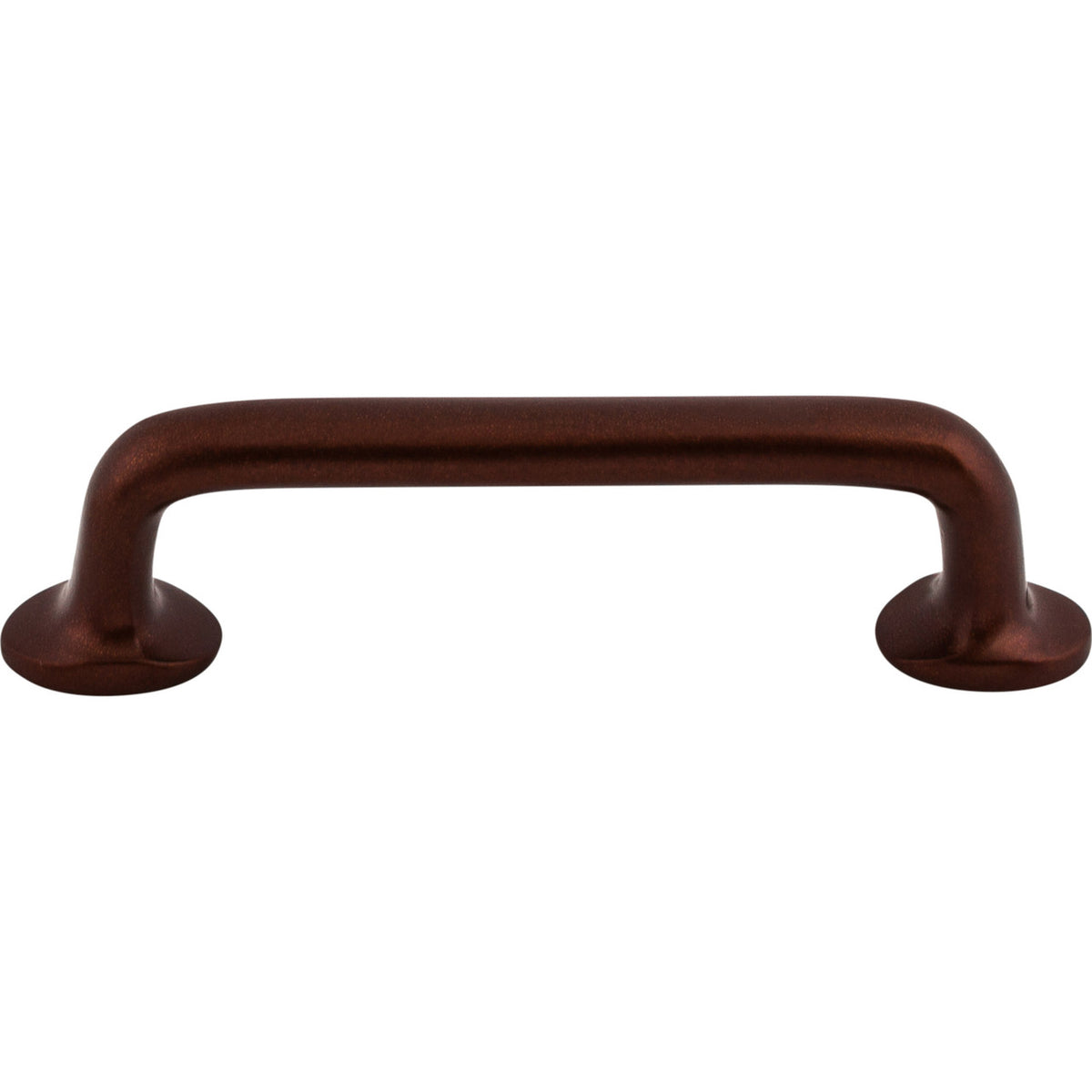 Top Knobs M1388: 4" cc Aspen Round Bar Cabinet Pull - Mahogany Bronze