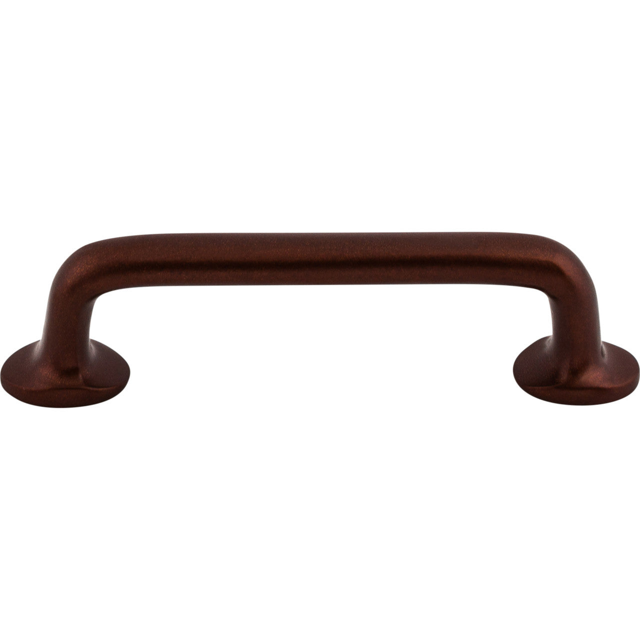 Top Knobs M1388: 4" cc Aspen Round Bar Cabinet Pull - Mahogany Bronze