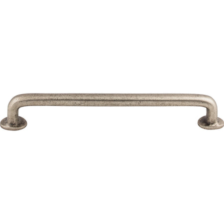 Top Knobs M1395: 9" cc Aspen Round Bar Cabinet Pull - Silicon Bronze Light