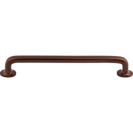 Top Knobs M1398: 9" cc Aspen Round Bar Cabinet Pull - Mahogany Bronze
