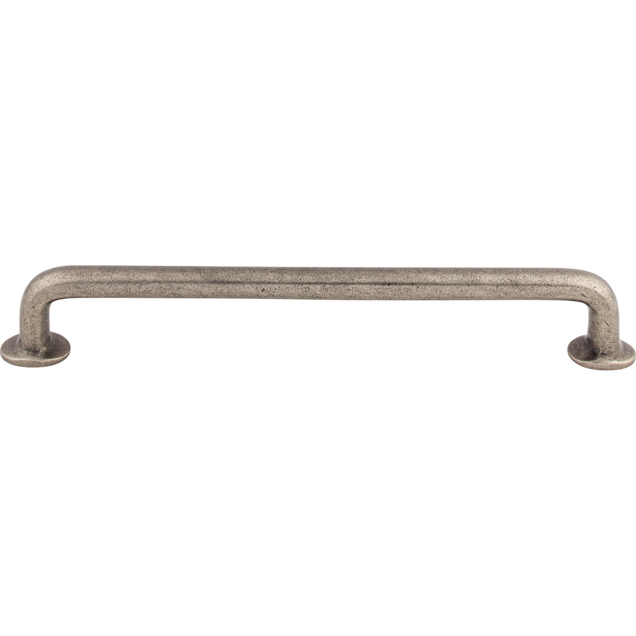 Top Knobs M1400: 12" cc Aspen Round Bar Appliance Pull - Silicon Bronze Light