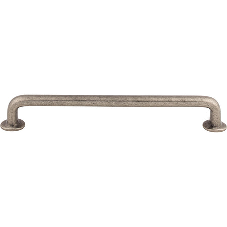 Top Knobs M1400: 12" cc Aspen Round Bar Appliance Pull - Silicon Bronze Light