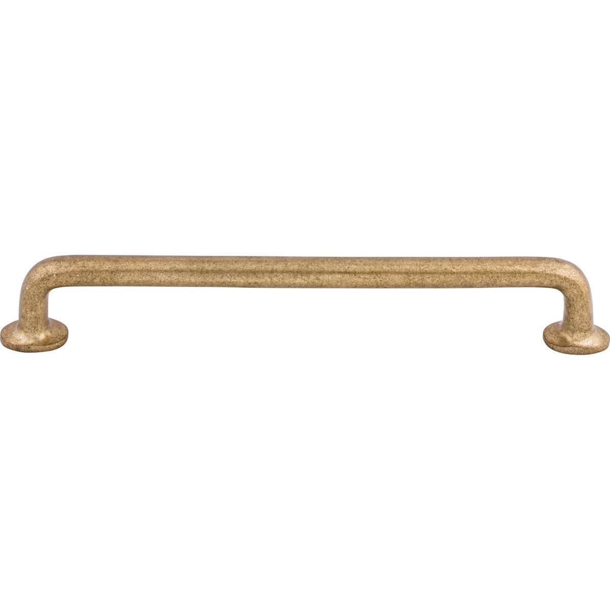 Top Knobs M1401: 12" cc Aspen Round Bar Appliance Pull - Light Bronze