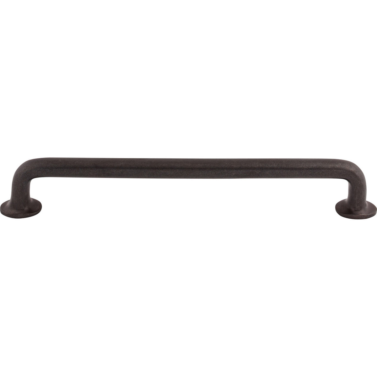 Top Knobs M1402: 12" cc Aspen Round Bar Appliance Pull - Medium Bronze
