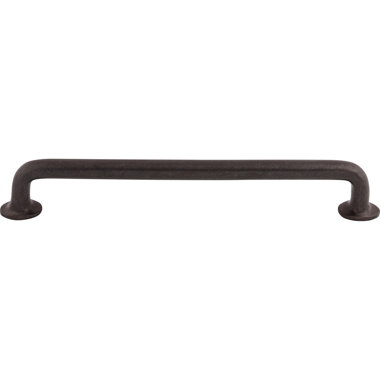 Top Knobs M1402: 12" cc Aspen Round Bar Appliance Pull - Medium Bronze