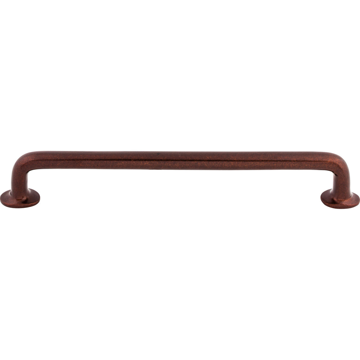 Top Knobs M1403: 12" cc Aspen Round Bar Appliance Pull - Mahogany Bronze